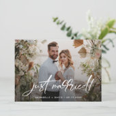 Enkel gehuwde aankondiging van het huwelijk op een (Staand voorkant)