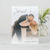 Enkel gehuwde, eenvoudige aankondiging van uitlopi (Staand voorkant)