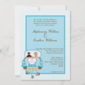 Enkel gehuwde klassieke uitnodiging tot huwelijk (Voorkant)