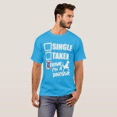 Enkel. Genomen. RAWR Ik ben een dinosaurus T-shirt (Voorkant volledig)