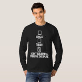 Enkel genomen verwerp moderniteit omarm discipline t-shirt (Voorkant volledig)