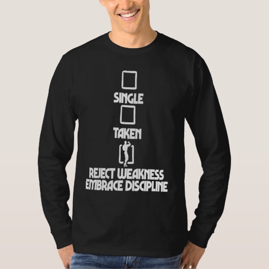 Enkel genomen verwerp moderniteit omarm discipline t-shirt (Voorkant)