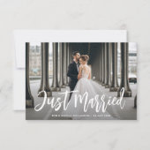 Enkel getrouwde aankondiging van het borpenseel br (Voorkant)