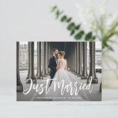 Enkel getrouwde aankondiging van het borpenseel br (Staand voorkant)