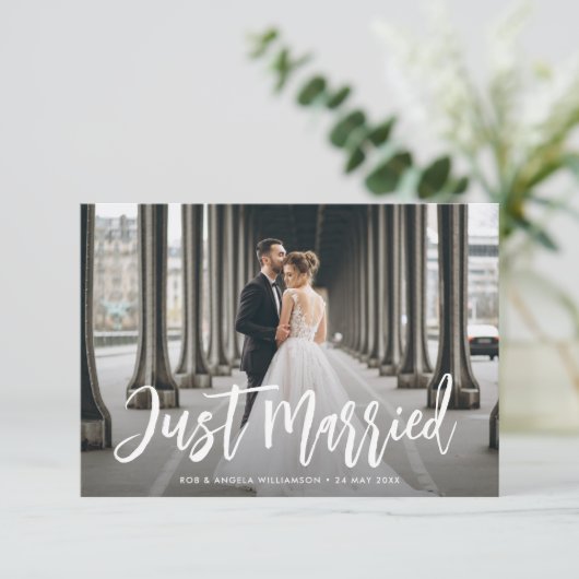 Enkel getrouwde aankondiging van het borpenseel br (Staand voorkant)