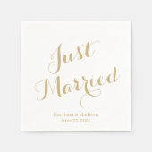 Enkel getrouwde gouden douanemanuscript elegant We Servet (Voorkant)