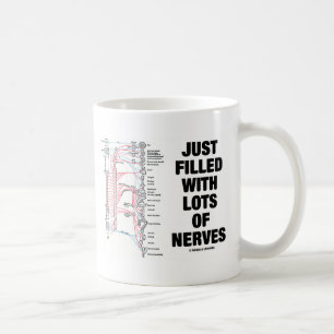 enkel gevuld met veel zenuwen (autonome zenuwen) koffiemok