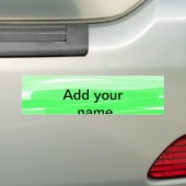Enkel green shade add name text logo thro bumpersticker (Op auto)