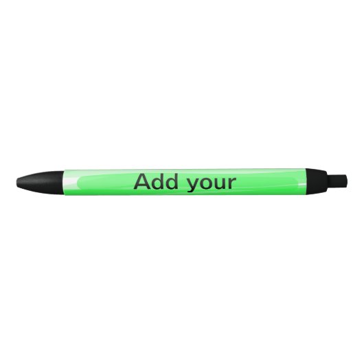 Enkel green shade add name text logo thro zwarte inkt pen (Voorkant)