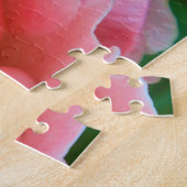 Enkel grote roze roze roze dicht legpuzzel (Zijkant)