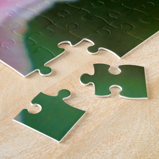 Enkel grote roze roze roze dicht legpuzzel (Zijkant)