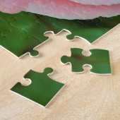 Enkel grote roze roze roze dicht legpuzzel (Zijkant)