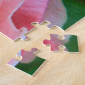 Enkel grote roze roze roze dicht legpuzzel (Zijkant)