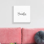 Enkel het Citaat van de Overerving van de yoga Canvas Afdruk (Insitu (Woonkamer))