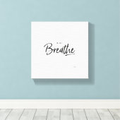 Enkel het Citaat van de Overerving van de yoga Canvas Afdruk (Insitu (Houten vloer))