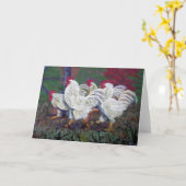 "Enkel het Wenskaart ons van Kippen" Kaart (Gele Bloem)