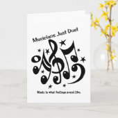 Enkel het Wenskaart van het Duet van musici Kaart (Gele Bloem)