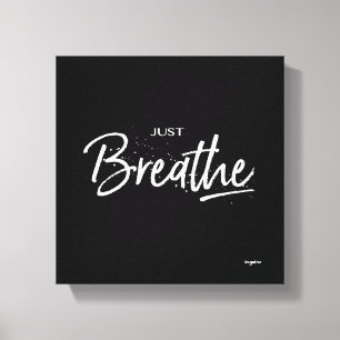 Enkel het Yoga Meditation Citaat Canvas Afdruk