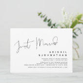 Enkel huwelijksfeest, uitnodiging voor weddenschap (Staand voorkant)