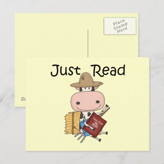 Enkel lees briefkaart (Voorkant / Achterkant)