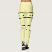 Enkel Leggings-Citroengeel Leggings (Achterkant)