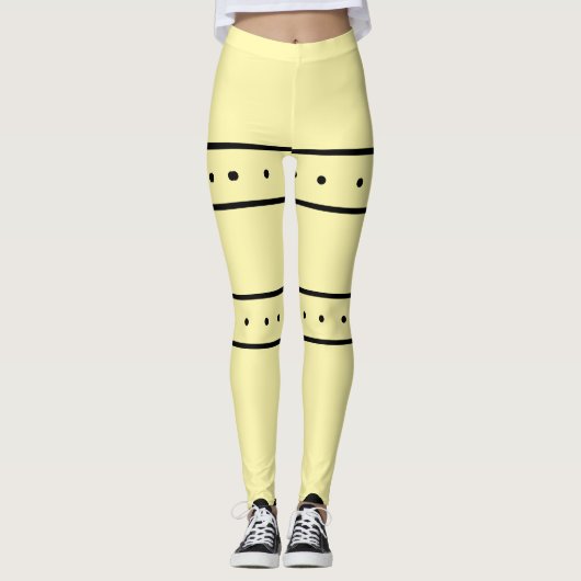 Enkel Leggings-Citroengeel Leggings (Voorkant)