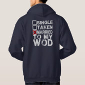 Enkel, meegenomen, getrouwd met mijn WOD - Hoodie (Achterkant)