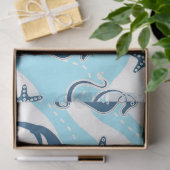 Enkel meer ontwerp 2 van de Nautische Reeks Tissuepapier (Geschenk)