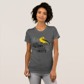Enkel na werkelijke tweets t-shirt (Voorkant volledig)