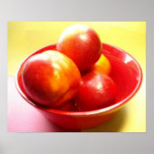 Enkel nectarines/vruchten poster (Voorkant)