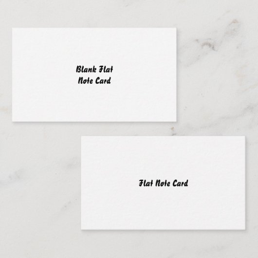 Enkel Notitiekaartje (Voorkant / Achterkant)