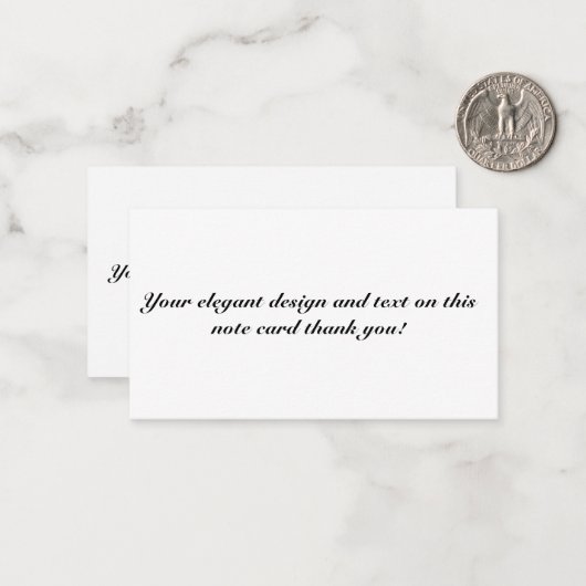 Enkel Notitiekaartje (Voorkant / Achterkant in situ)