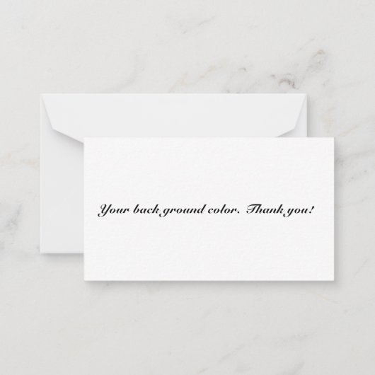 Enkel Notitiekaartje (Achterkant)