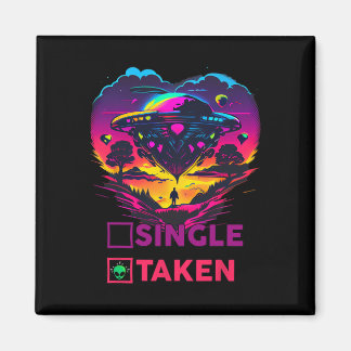 Enkel of Gekregen T-shirt Alien Valentijn T-shirt  Magneet