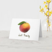 Enkel Peachy Kaart (Gele Bloem)