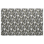 enkel pinguïns zwart wit geel stof (Yard (91,4 cm))