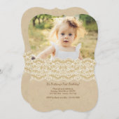 Enkel prescious Fotouitnodiging Kaart (Voorkant / Achterkant)