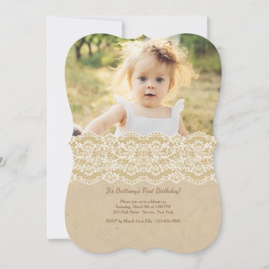 Enkel prescious Fotouitnodiging Kaart (Voorkant)