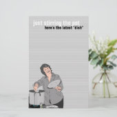 "enkel roeren" STATIONERY GOSSIP Briefpapier (Staand voorkant)