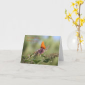 Enkel rondhangend het denken aan u kaart (Gele Bloem)