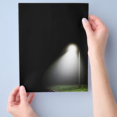 Enkel straatlicht 's nachts - flyer (Hand)