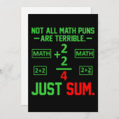 Enkel sum Wiskunde docent wiskunde Wiskunde studen Bedankkaart (Voorkant / Achterkant)