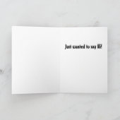 Enkel te zeggen om hallo kaart (Binnen)