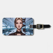 Enkel. tekenontwerp met animatie bagagelabel (Voorkant horizontaal)