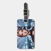 Enkel. tekenontwerp met animatie bagagelabel (Voorkant verticaal)