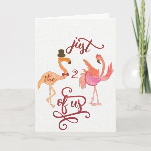 Enkel Twee van ons Feestdagen Kaart (Voorkant)