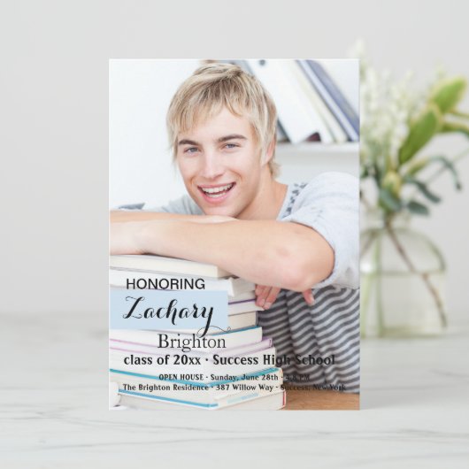 Enkel uw Uitnodiging van het Afstuderen van de Fot (Staand voorkant)