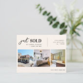 Enkel verkoop van onroerend goed voor realtor Mark Briefkaart (Staand voorkant)