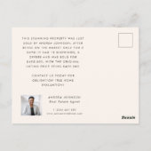 Enkel verkoop van onroerend goed voor realtor Mark Briefkaart (Achterkant)