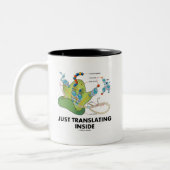 Enkel vertalen binnen (eiwitsynthese) tweekleurige koffiemok (Links)